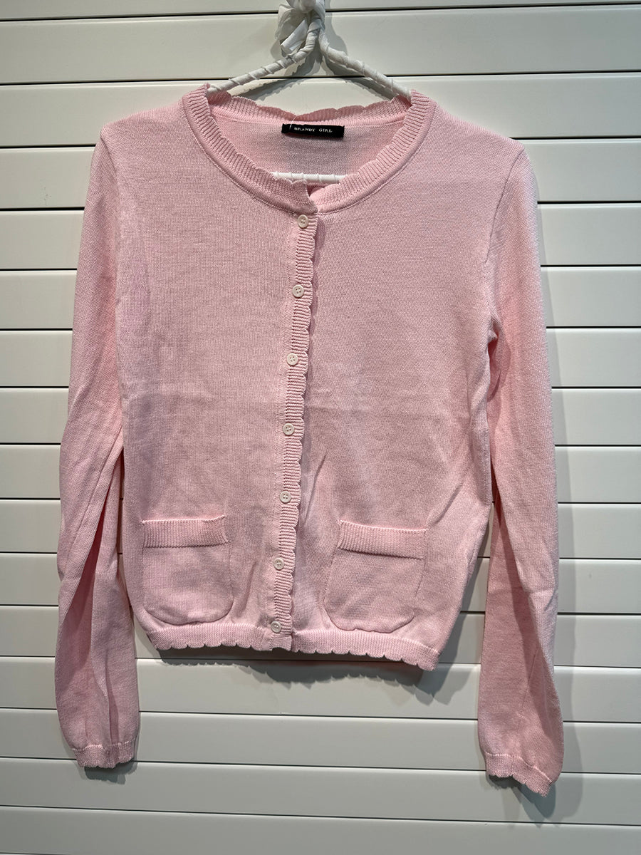 Jastie Babydoll Top Knit Cardigan