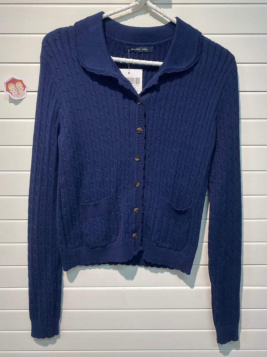 Jastie Babydoll Top Knit Cardigan