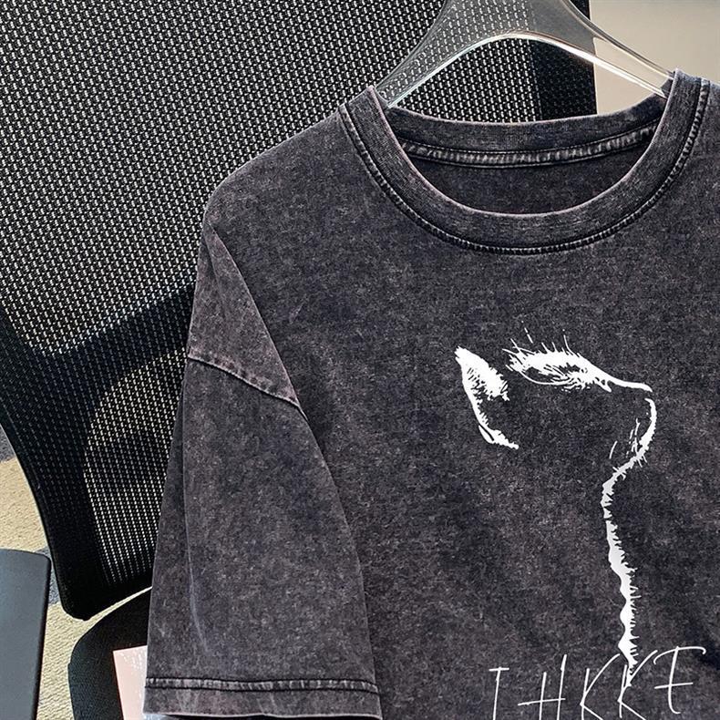 ABNW039 Graphic Oversized Tee