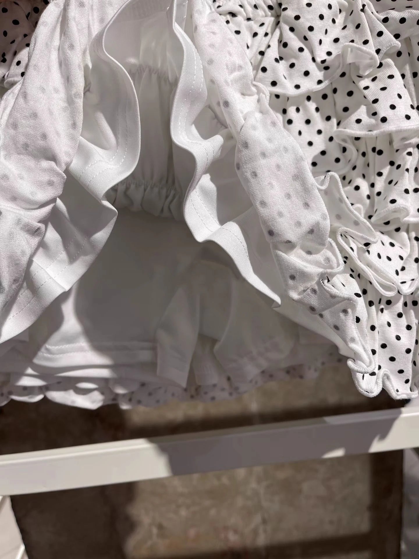 Polka Dot Tiered Skirts Women Summer Elastic Low Waist Lining Ruffles Short Faldas Vintage Sweet Ballet Preppy Style Skirt Y2K