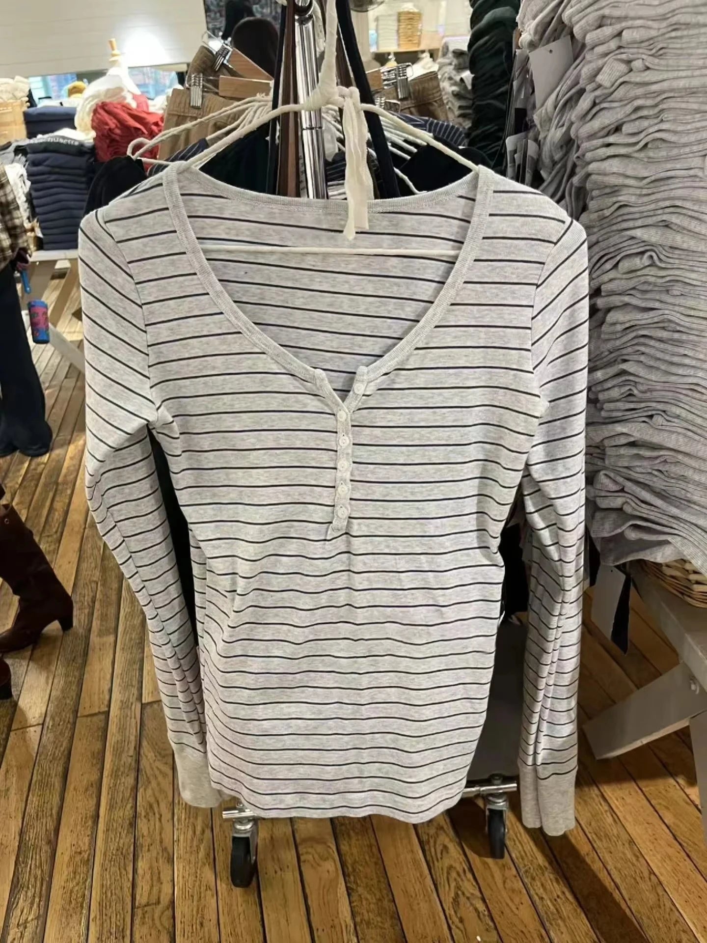 Sweet Pink Striped Long Sleeve T-shirt Woman Spring New Y2K O-Neck Cotton Slim Tshirts Tops Female Cute Preppy Style Tee Shirts
