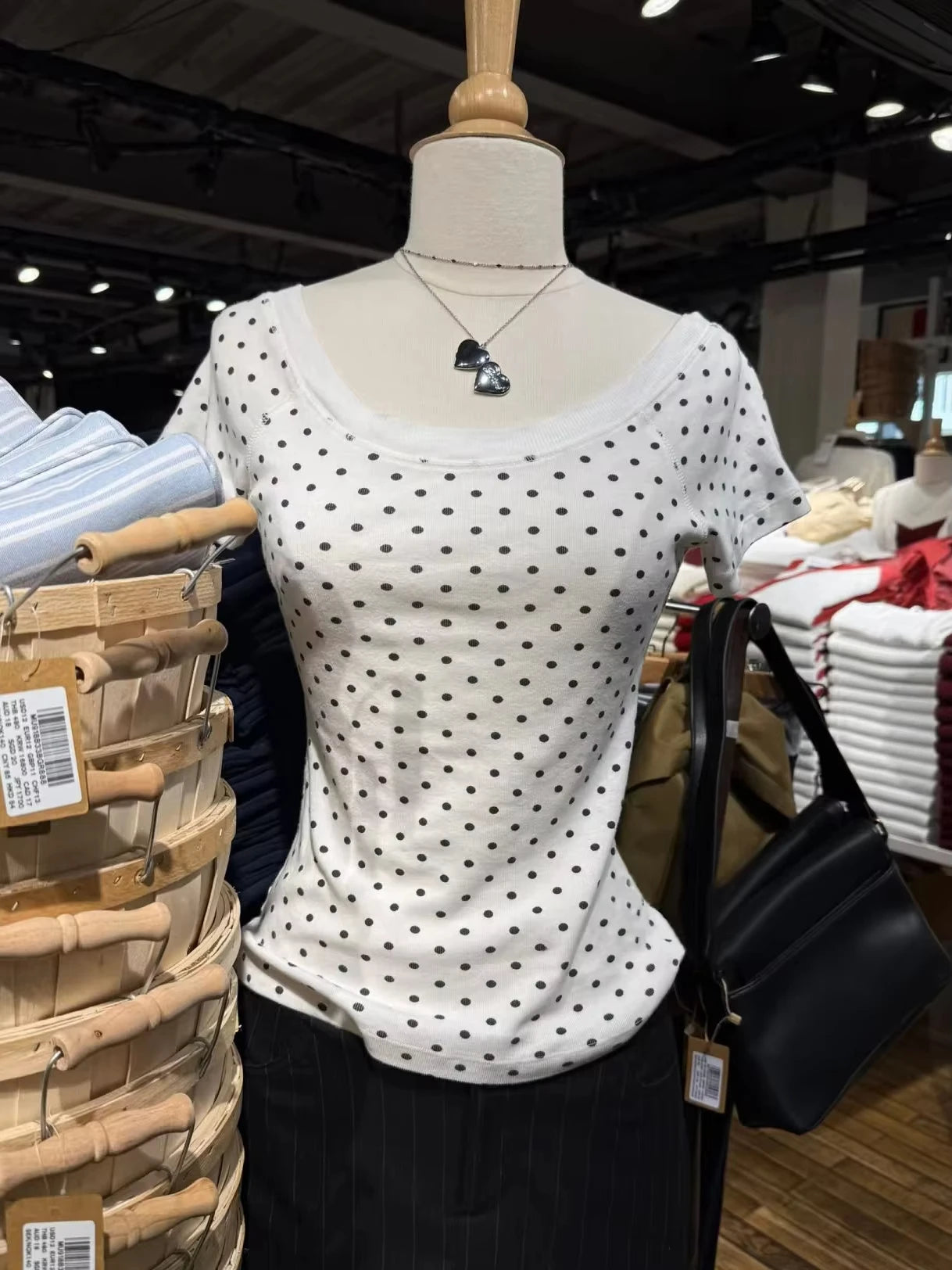 Gray Knitted Slash Neck T-shirts Women Summer New Casual Streetwear Short Sleeve Tees Vintage Sweet Cotton Chic Tshirt Y2K Tops