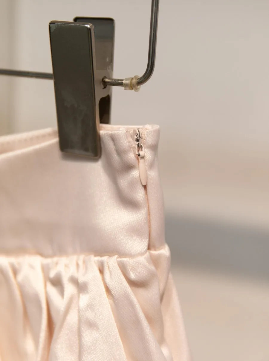 Pink Lace Trim Ruffles A-line Skirts Women Summer New Cotton Elastic High Waist Short Faldas Sweet Preppy Style Cute Mini Skirt