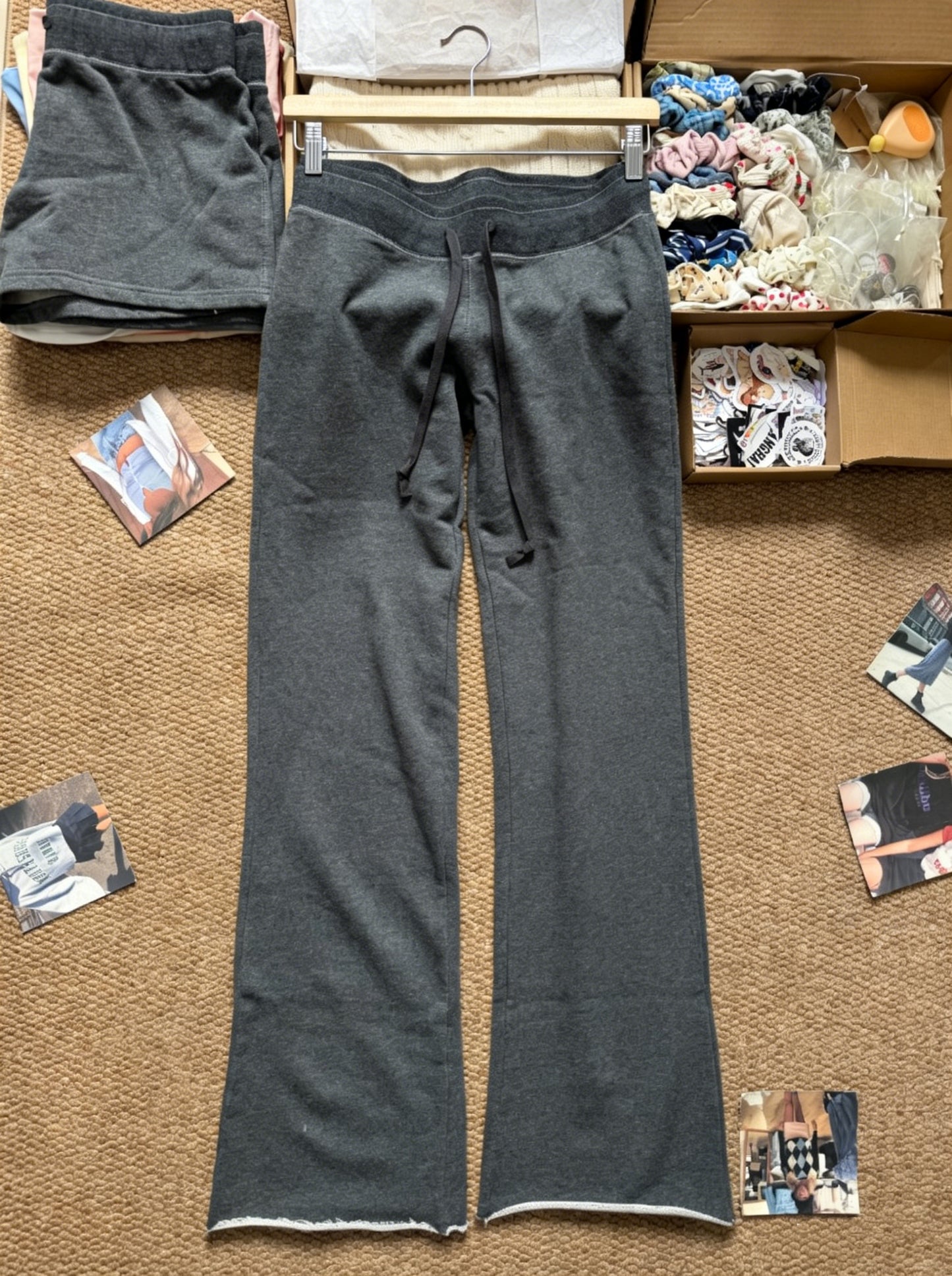 Sweet Solid Drawstring Joggers Sweatpants Women