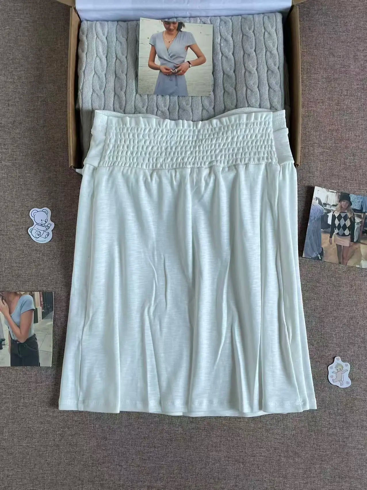 White Cotton Long Tube Tops Women Simple Basic Casual Streetwear Soft Sleeveless Tank Tops Sweet Cute Preppy Style Camisole Y2K