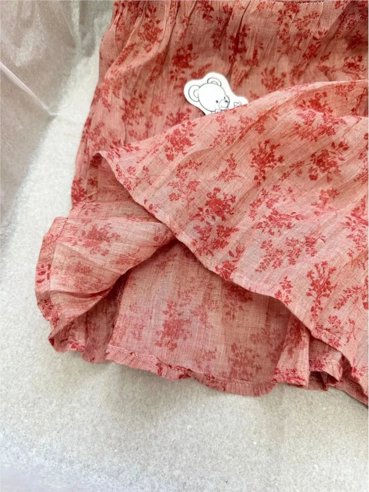 Floral Folds Deep V-neck Camisole Women Y2K Chic Lace Trim Slim Backless Vest Evening Camis Vintage Sweet Preppy Style Tank Tops