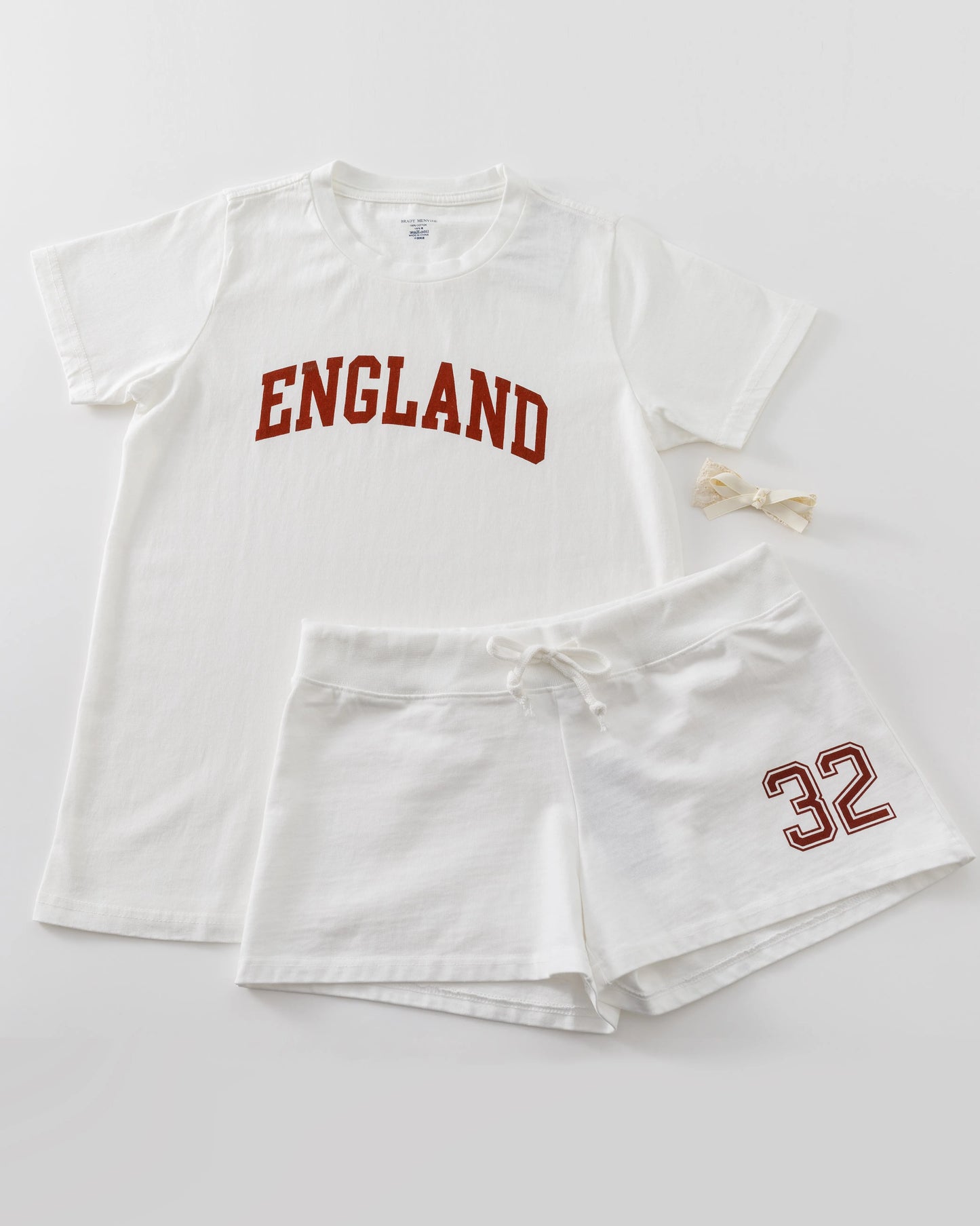 Yellow Square Neck T-shirt+Wafflw Short Pants Women Cotton Slim Tee Elastic Waist Straight Short Pant Sweet Cute Y2K Sets Suit