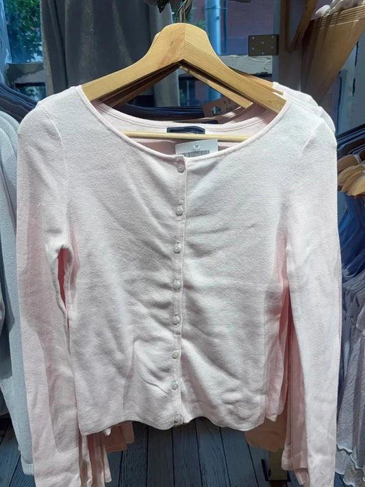 Pink Cute Cotton Knitted Cardigan Women Autumn New Casual Streetwear Buttons Long Sleeve Coat Sweet Preppy Style Sweaters Tops