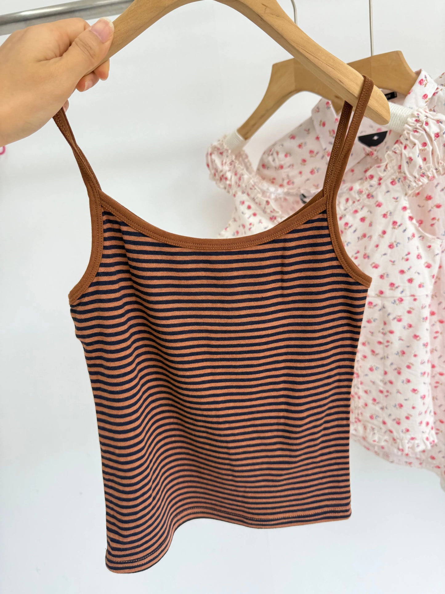 Sweet Slim Pink Striped Camisole Women Summer New Cotton Streetwear Sexy Cute Sleeveless Vests Female Chic Vintage Y2K Tank Tops
