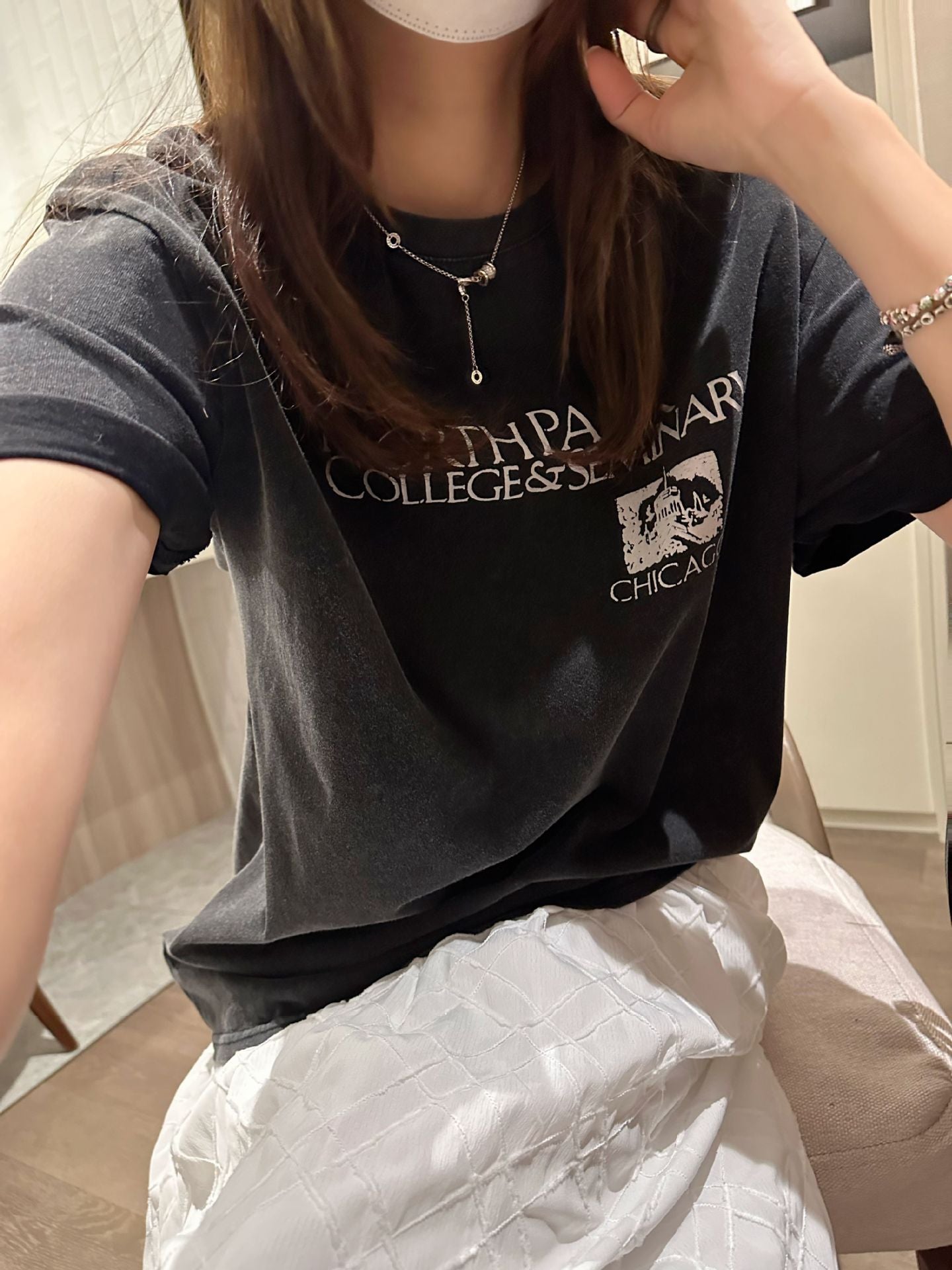 ABT07BK Graphic Washed Tee