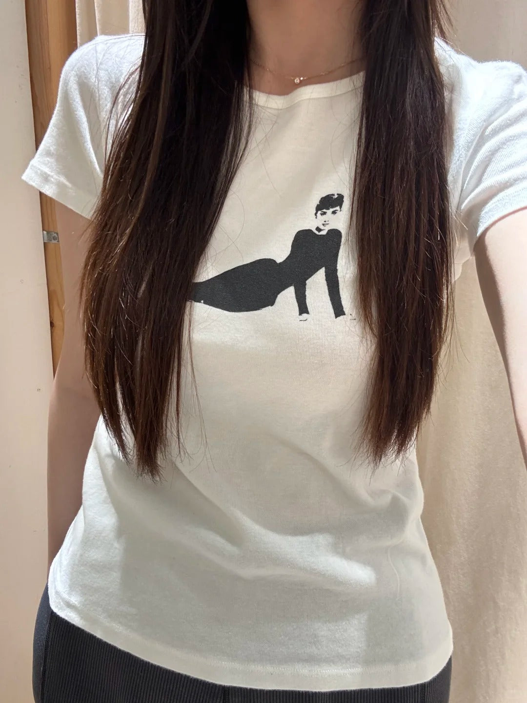 Audrey Hepburn Print T-shirts Women Summer
