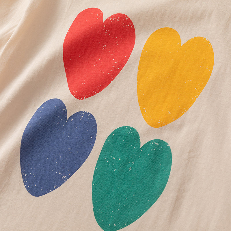 Casual Short Sleeve love printing summer women