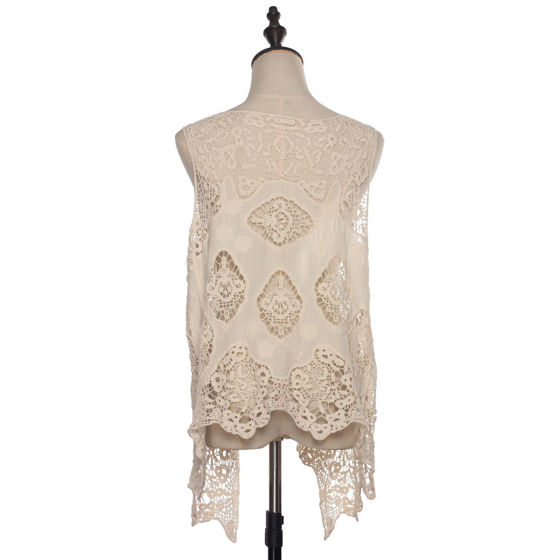 Hippie Froral Patch Crochet Cover Up Top