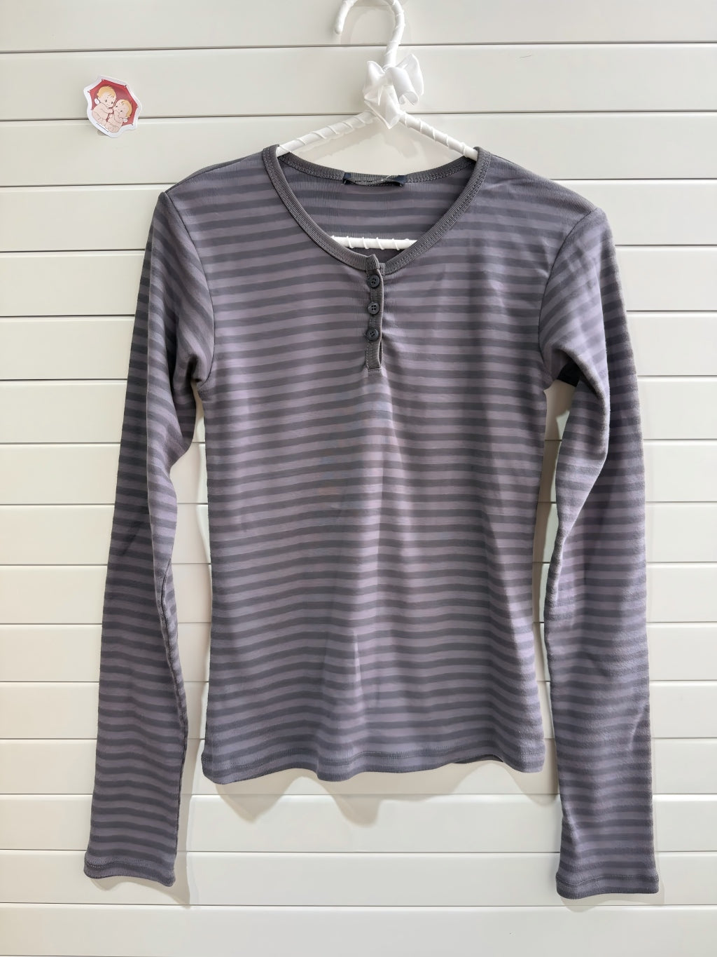 JASTIE Striped Long Sleeve Top Women T Shirts