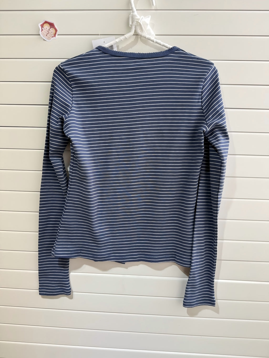 JASTIE Blue Striped Long Sleeve Top Women Cardigans