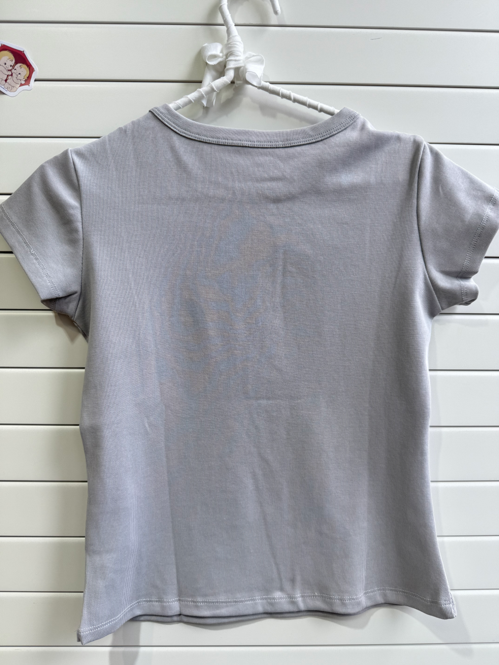JASTIE Butterfly Grayish Short Sleeve top