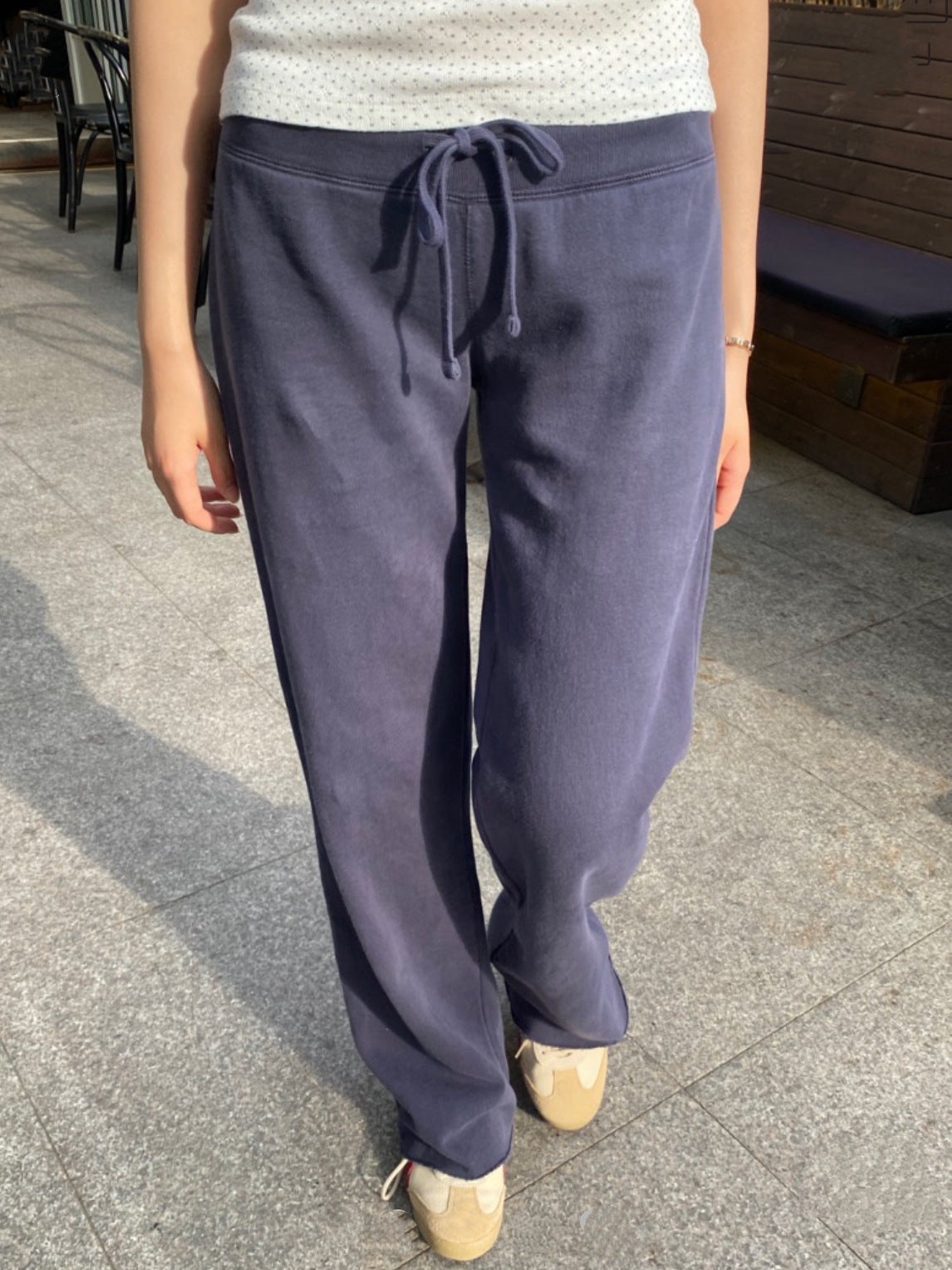 Sweet Solid Drawstring Joggers Sweatpants Women