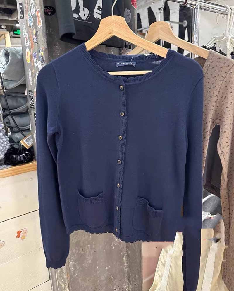 Jastie Babydoll Top Knit Cardigan