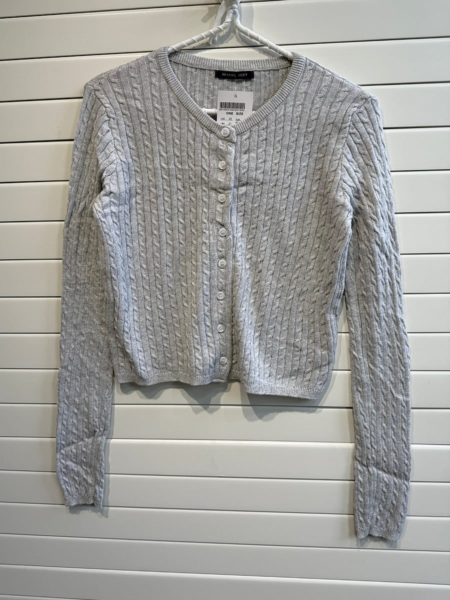 Jastie Babydoll Top Knit Cardigan