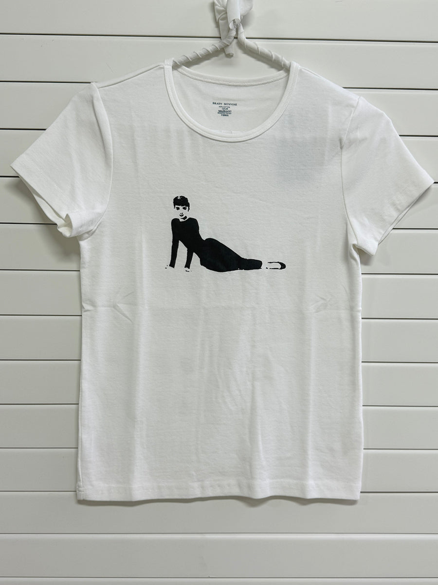 Audrey Hepburn Print T-shirts Women Summer