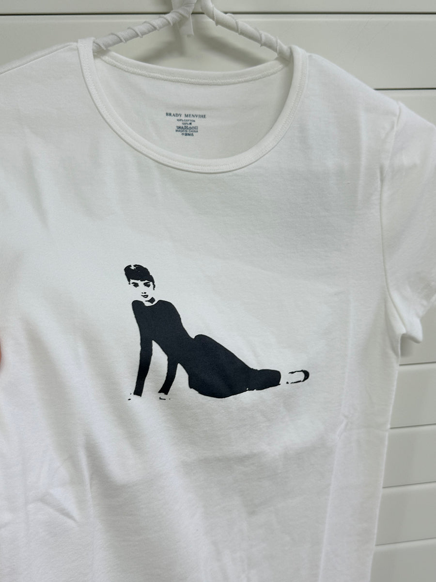 Audrey Hepburn Print T-shirts Women Summer