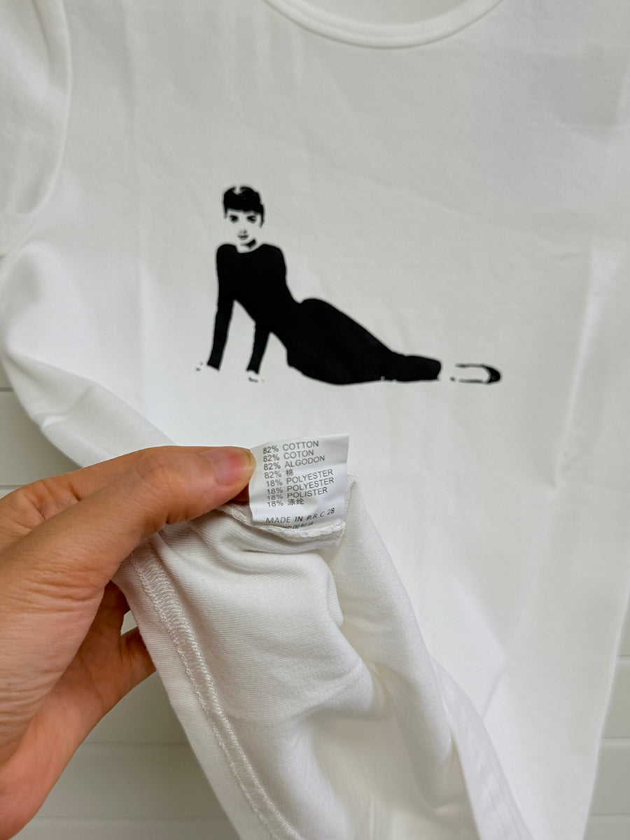 Audrey Hepburn Print T-shirts Women Summer