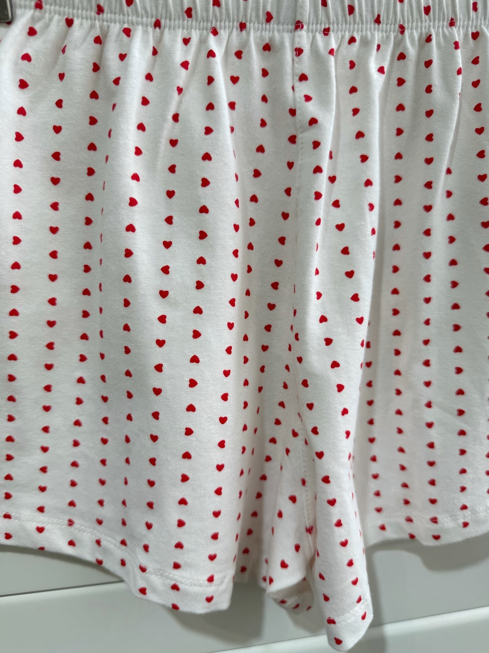 JASTIE Polka Red Heart Shorts