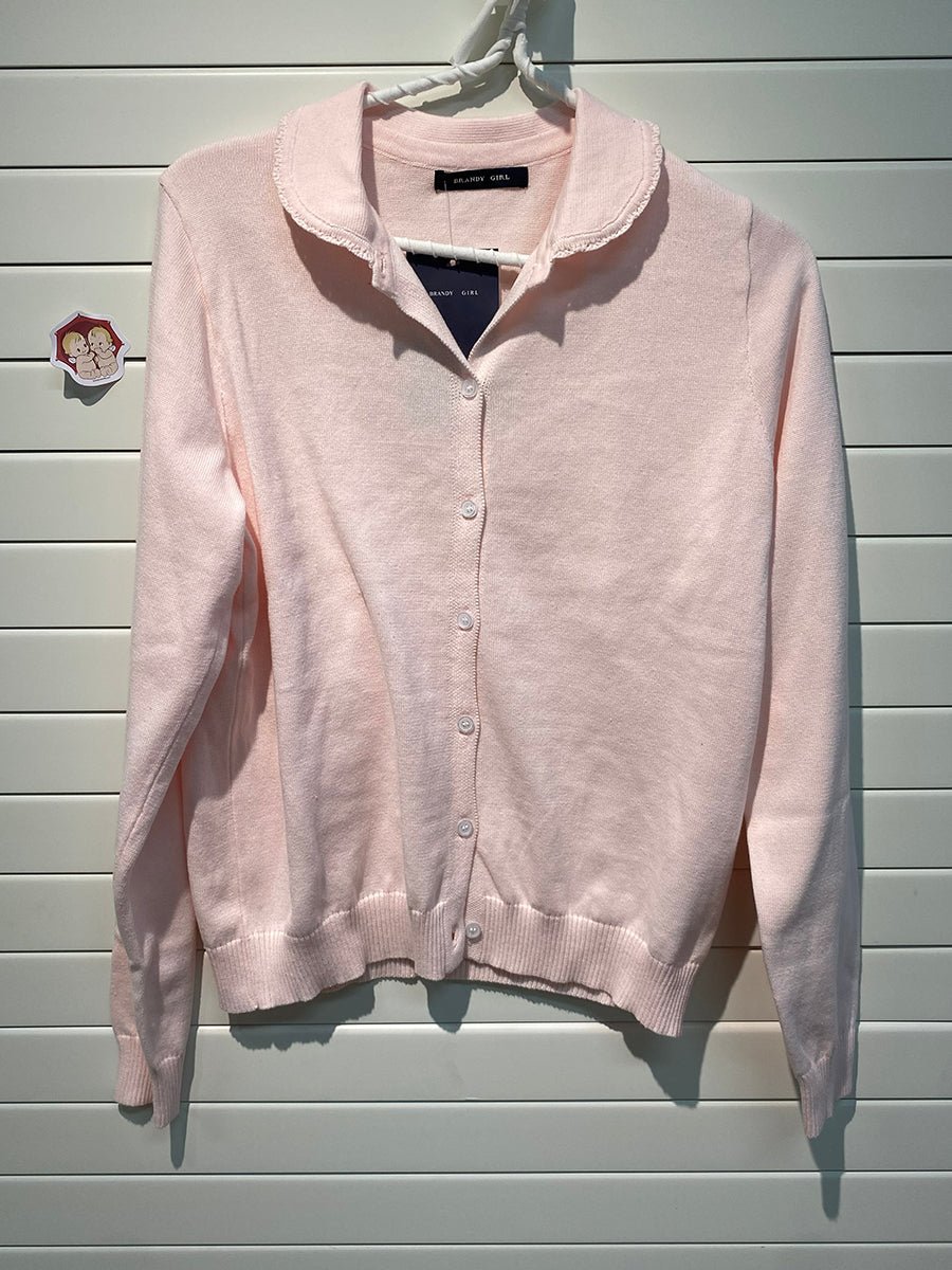 Jastie Peter Pant Collar Top Knit Cardigan