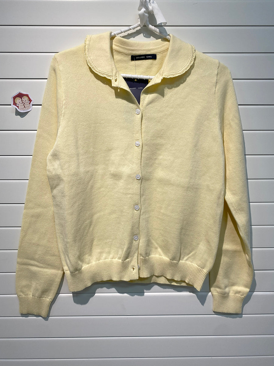 Jastie Peter Pant Collar Top Knit Cardigan