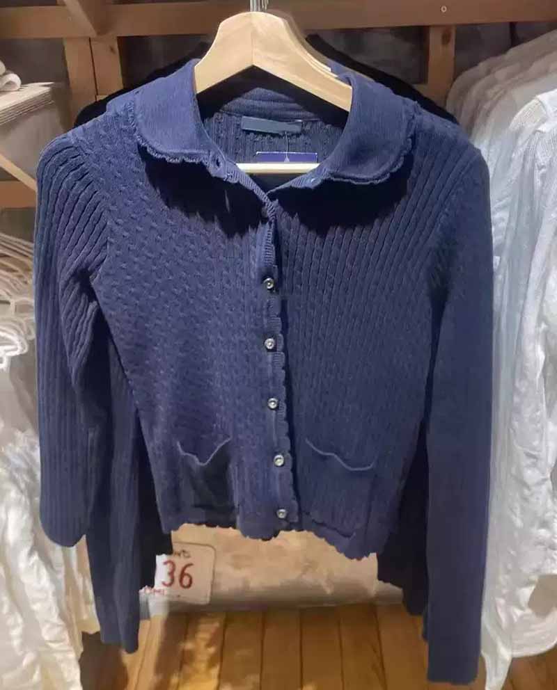 Jastie Babydoll Top Knit Cardigan