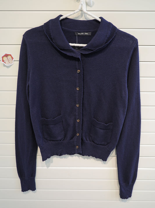 Jastie Peter Pant Collar Top Knit Cardigan