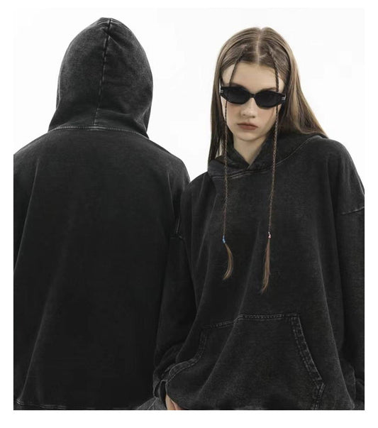 ABS2404BK Washed Black Oversized Hooides
