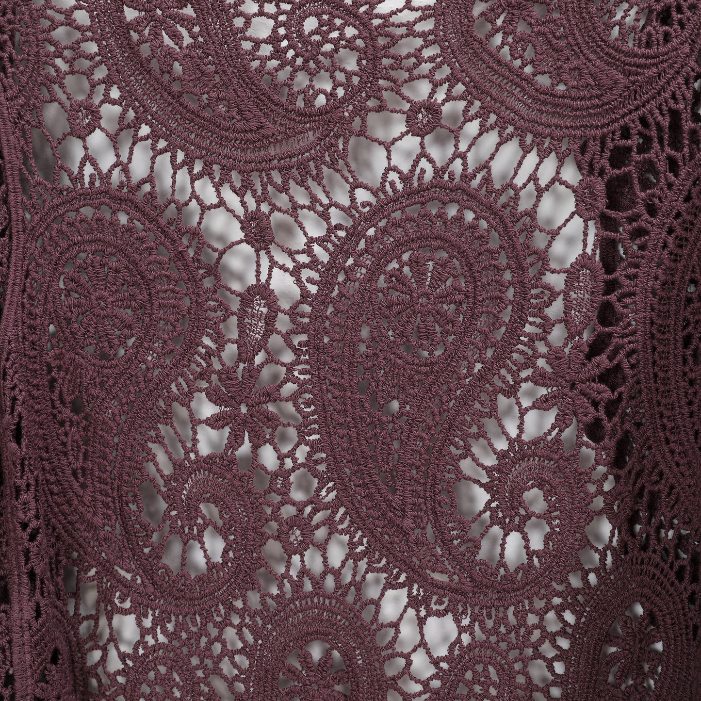 JASTIE Women's Cotton Crochet Vest Boho Hollow Out Sleeveless Cardigan Vintage Paisley Knit Beach Cover Up