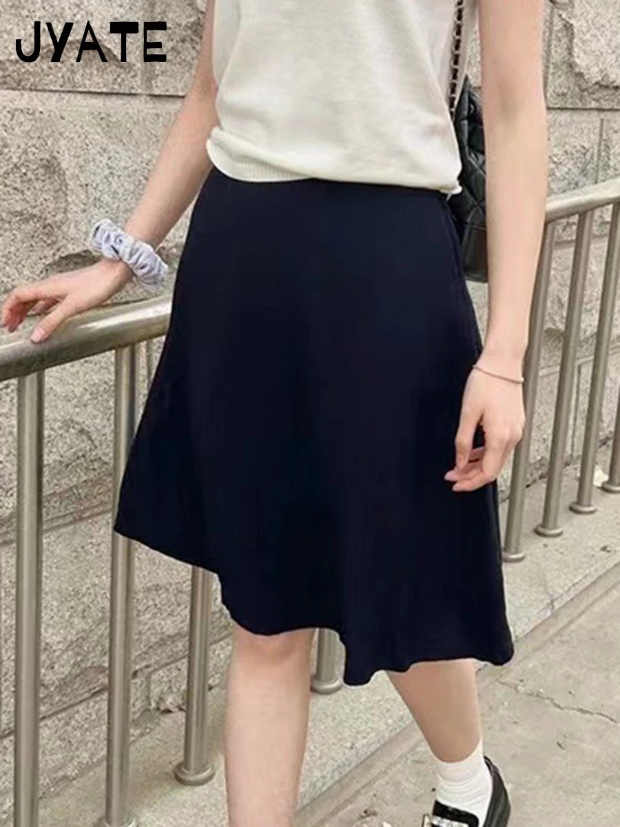 Sweet Cute Side Zipper Linen Mini Skirts Women New Preppy Style Button High Waist A-line Skirt Female Vintage Y2K Chic Falas Y2K