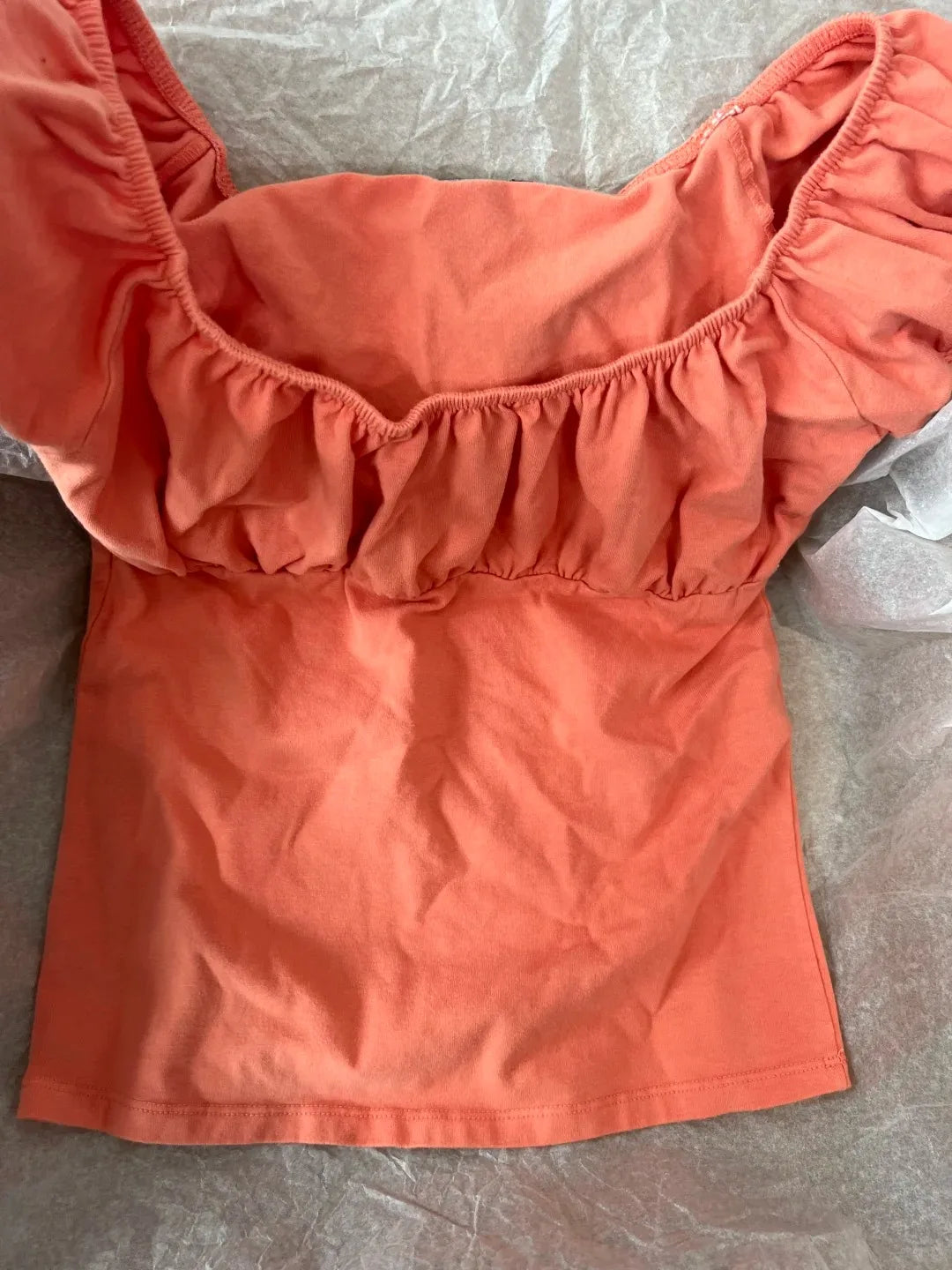 Ruffle Slim Short Sleeve Tee Women Summer Square Collar Cotton Mesh Folds T-shirts Female Aesthetic Sweet Cute Y2K Tops