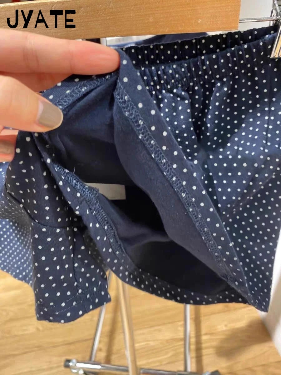 Harajuku Cute Dots Cotton Home Underwear Women 2024 New Streetwear Casual Elastic Waist Shorts Vintage Chic Sweet Short Pant Y2K
