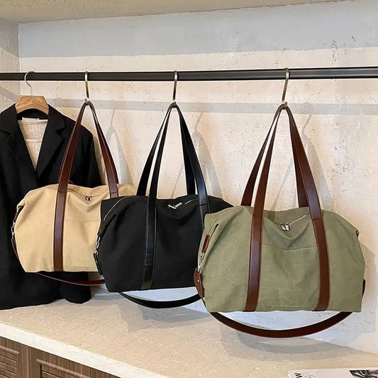 Simple, stylish, large-capacity women's tote bag, new autumn style, travel trendy shoulder/crossbody bag.