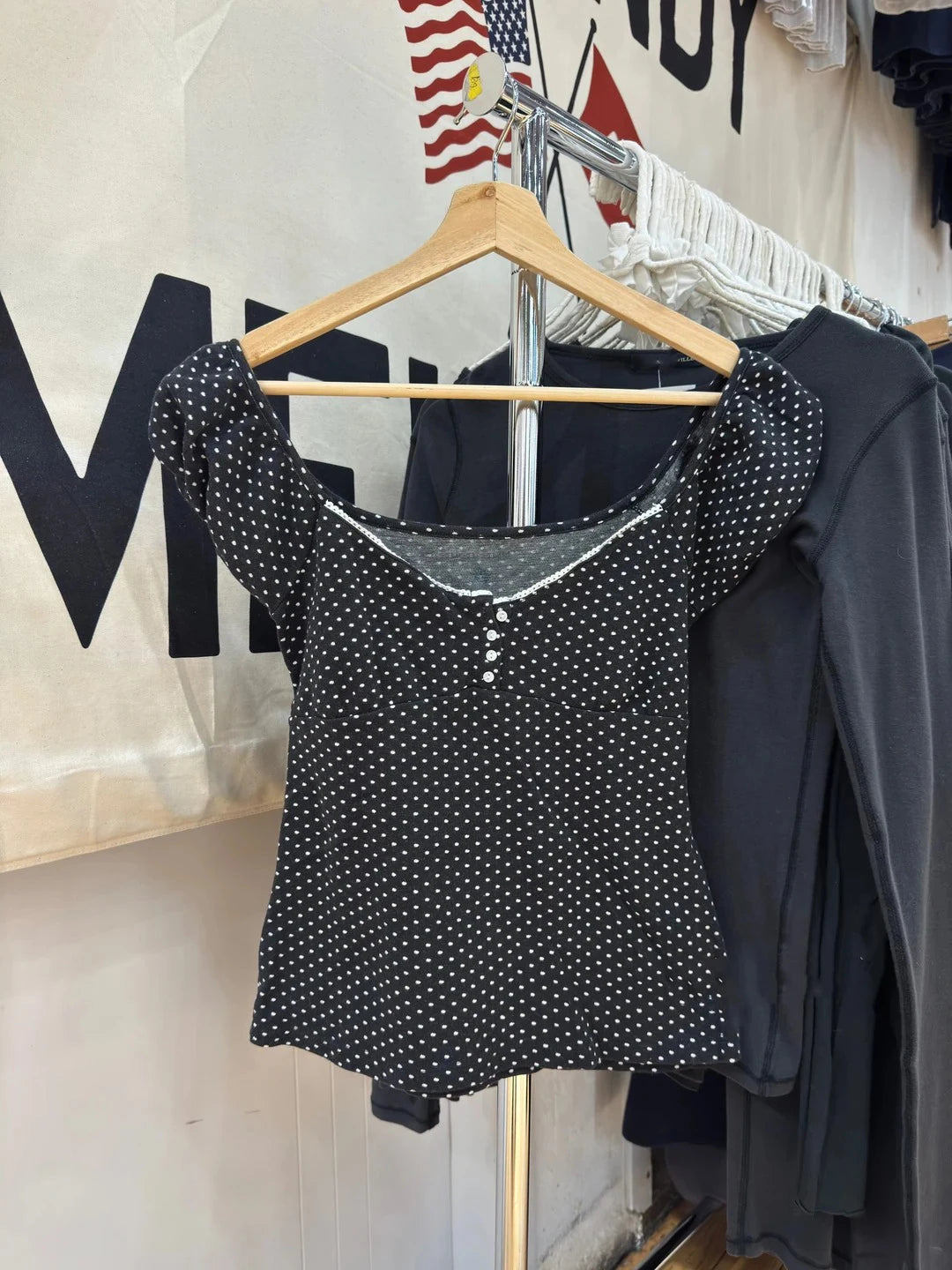 Polka Dot Lace Trim Square Collar T-shirts Women Retro Back Lace-up Slim Short Sleeve Tee Shirt Vintage Sweet Cute Tshirt Y2K