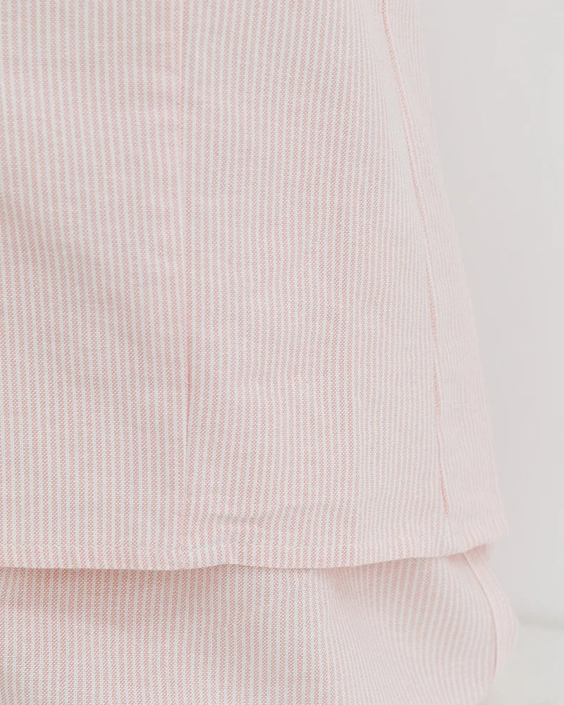 Pink Buttons Blouse T-shirt Short Sets Women Slim Short Sleeve Tees+Straight Sweatshorts Sweet Cute Home Pajama 2 Piece Outfits