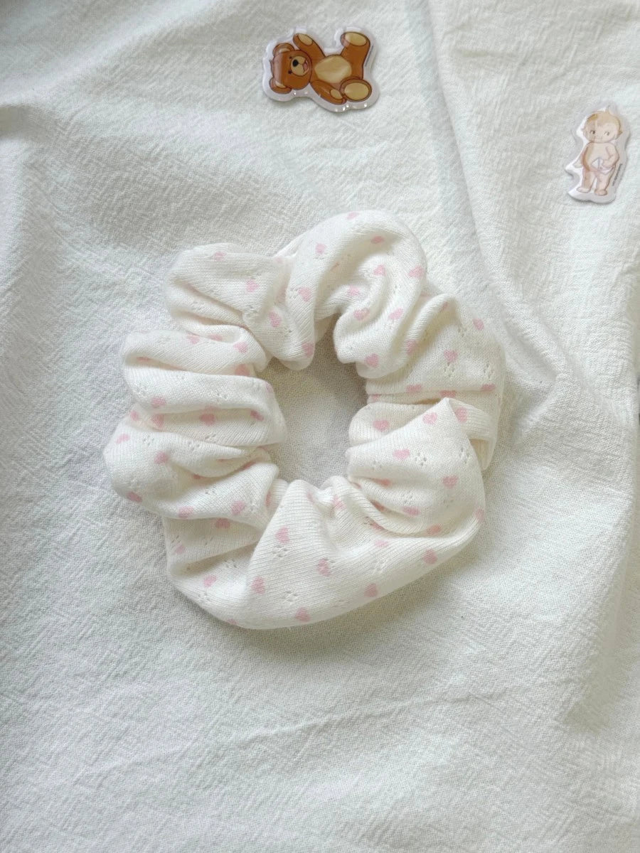 1 PCS Floral Print Elastic Hair Bands Women Multicolor Large Only One Scrunchie Sweet Cute Preppy Style Hair Accessories Y2K New