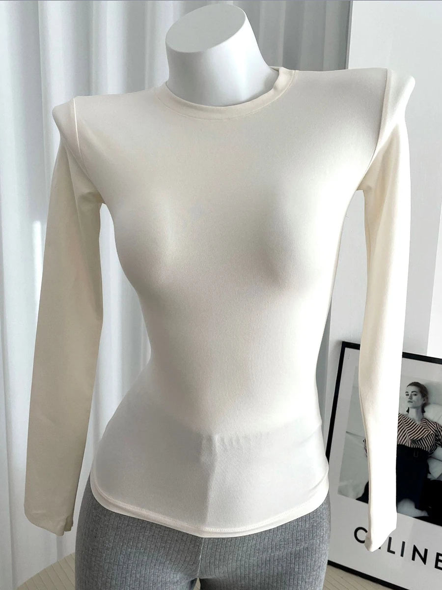 Solid Skinny Cotton T-shirt Pant Set Woman O-neck Long Sleeve Tee+Foldover Flare Yoga Pant Sport 2 Piece Sets Can mix and match