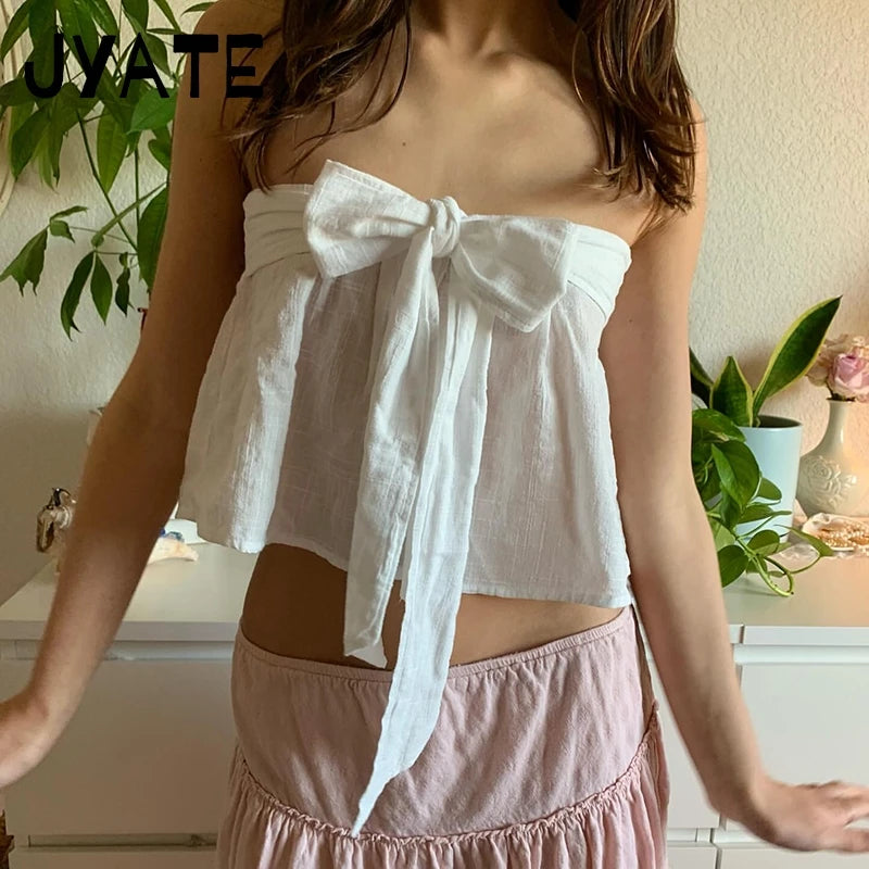 Fashion Blue Striped Straps Halter Neck Camisole Women Summer New Casual Simple Sleeveless Vest Vintage Sweet Chic Tank Tops Y2K