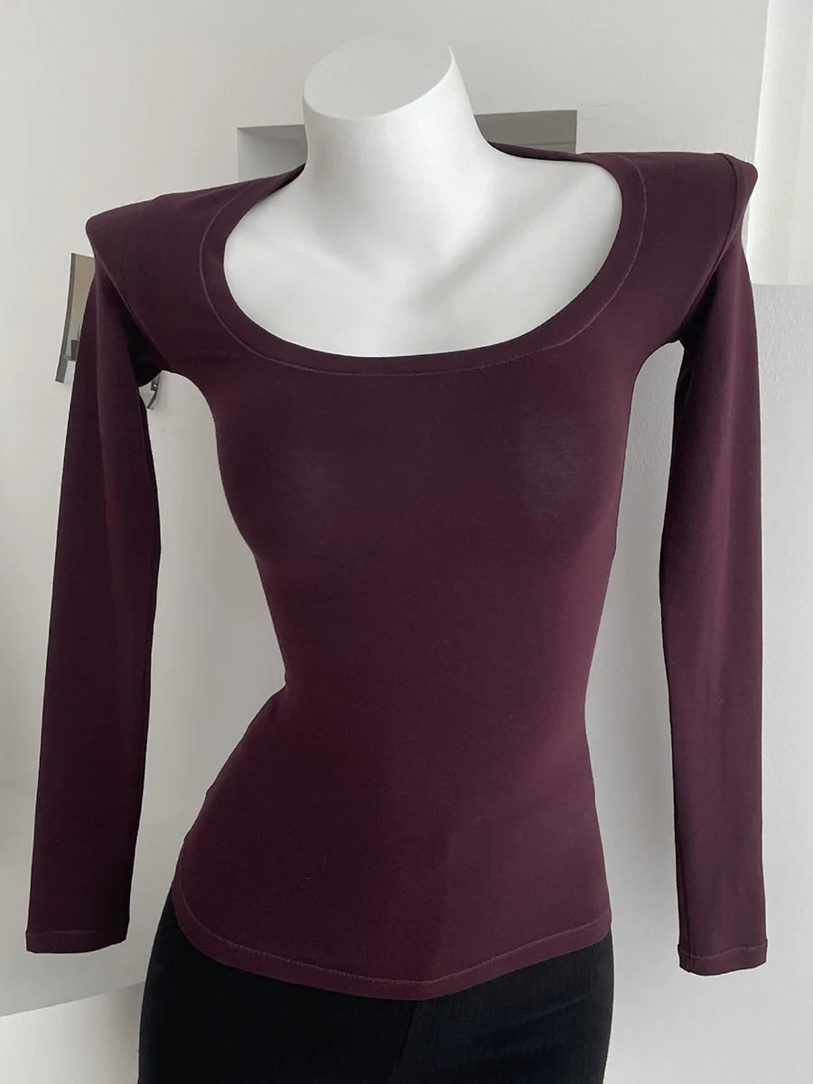 Solid Skinny Cotton T-shirt Pant Set Woman O-neck Long Sleeve Tee+Foldover Flare Yoga Pant Sport 2 Piece Sets Can mix and match