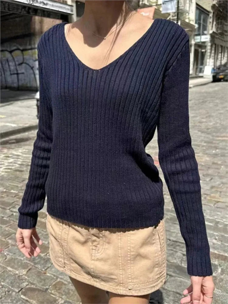 Sweet Beige Knit Sweaters Women Winter New Cotton Warm Simple Slim Casual Streetwear Pullover Tops Vintage Cute Harajuku Jumper