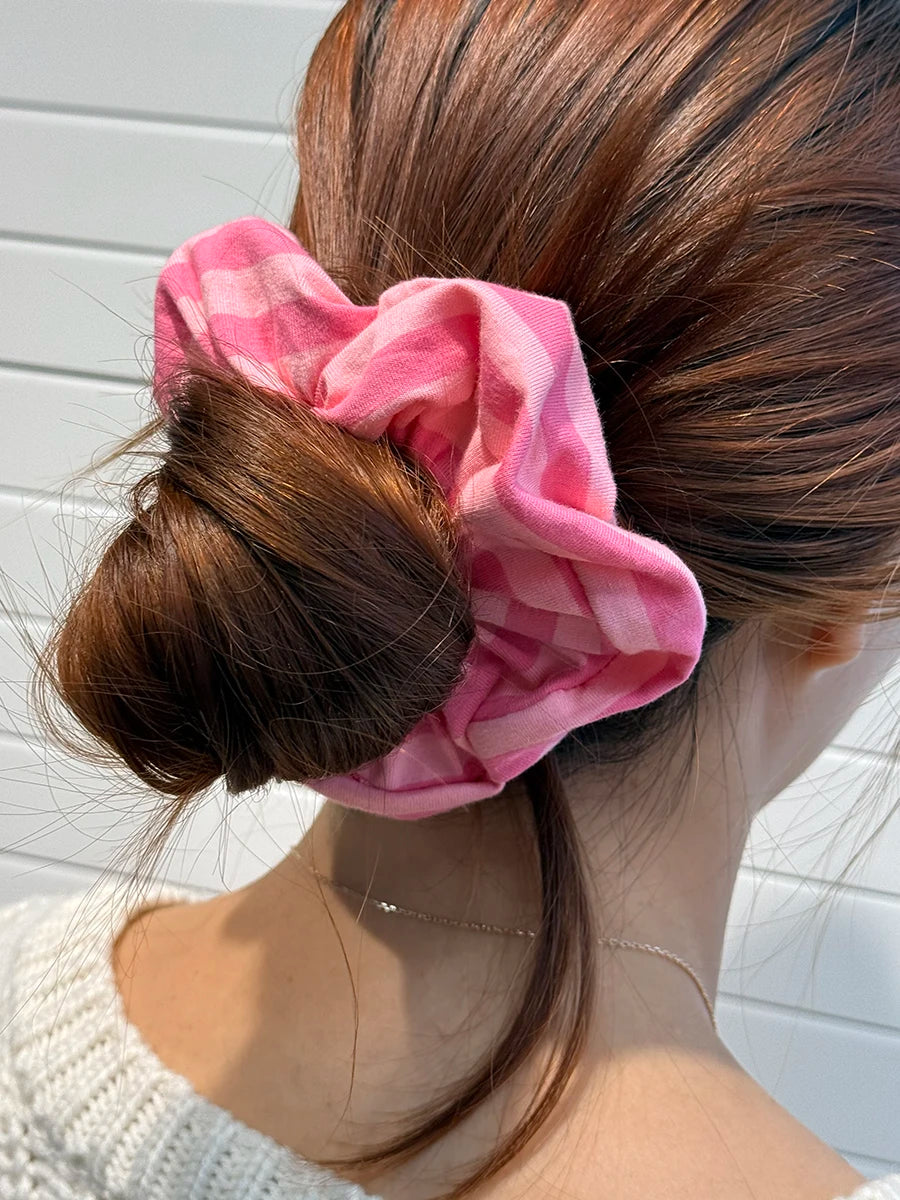 2PCS/Set Sweet Elastic Hair Bands Women Handmade and Custom-made Multicolor Large Scrunchie Cute Hair Accessories
