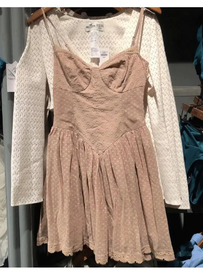 White Lace Trim Bow Mini Dress Women Summer Streetwear Button Sleeveless A-line Short Vestidos Vintage Sweet Elegant Dresses New