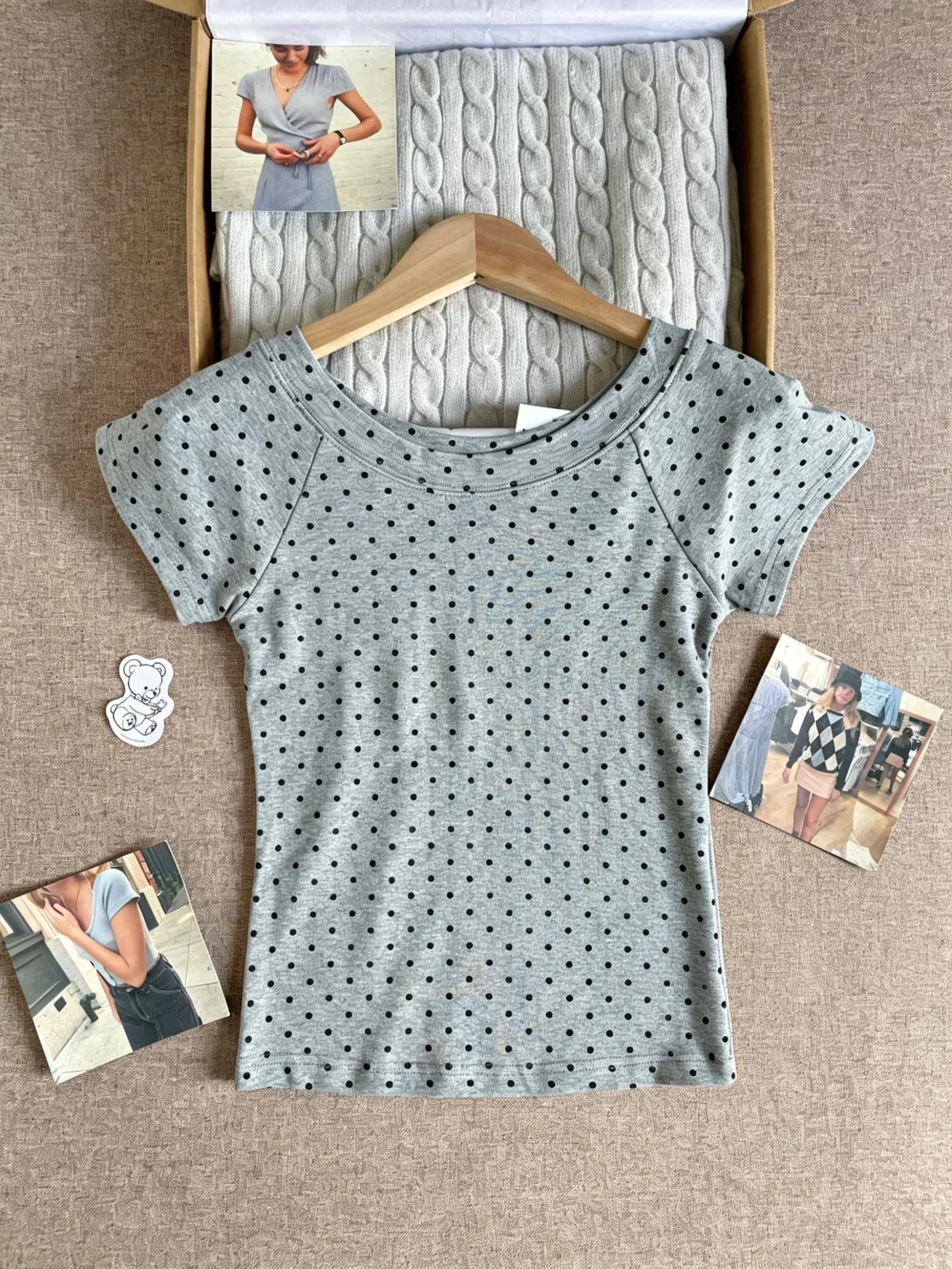 Rose Pink Slash Neck T-shirt Women Casual Preppy Style Slim Short Raglan Sleeve Cotton Tee Shirts Sweet Preppy Style Tshirts Y2K