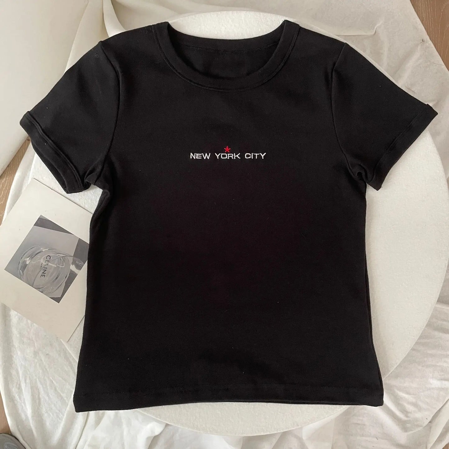 Fashion Apricot Patchwork T-shirts Women Summer New Streetwear Cotton O-neck Short Sleeve Tees Female Preppy Style Chic OOTD Top