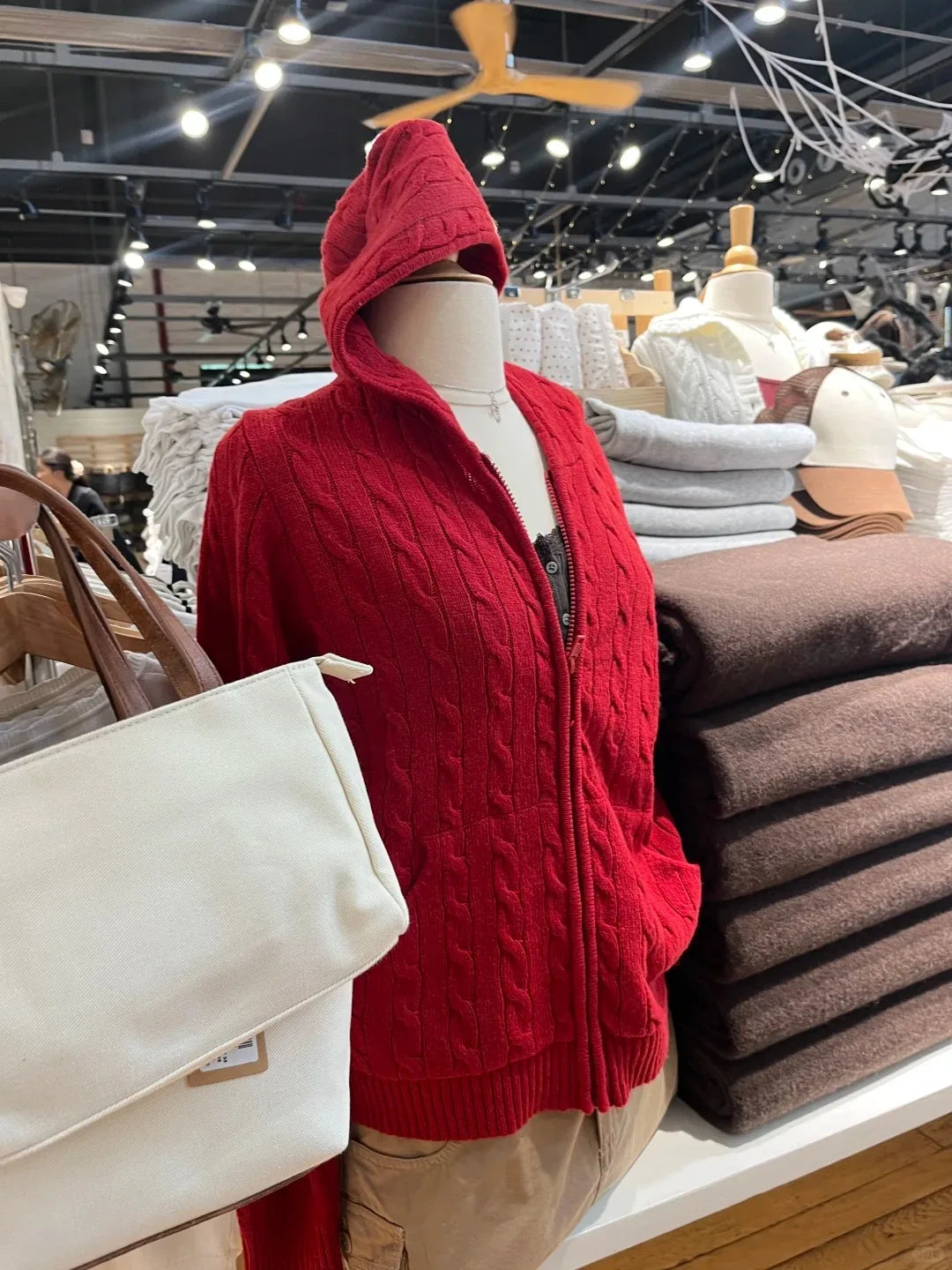 Sweet Twisted Flower Knitted Cardigan Sweater Women Long Sleeve Drawstring Hooded Zipper Streetwear Cute Sweaters Coat Y2K Tops