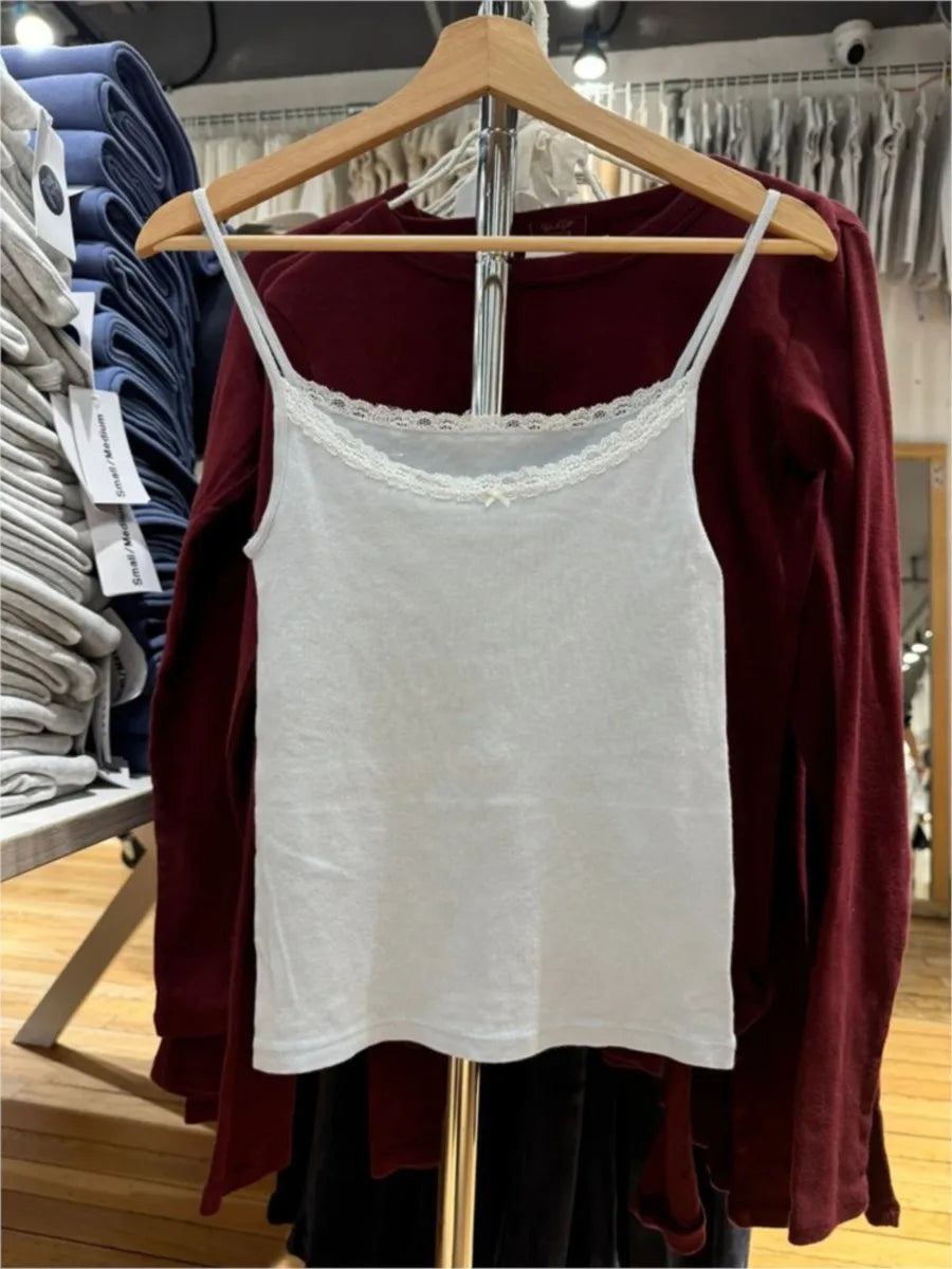 Sweet Blue Buttons Slim Tank Top Women Summer New Sweatwear Casual Sleeveless Cotton Slim Camis Cute Simple Basic Vest Tops Y2K